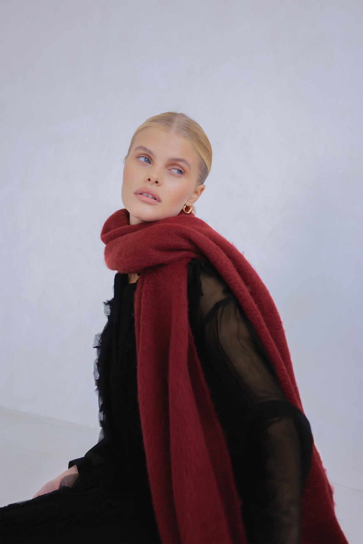 The Reykjavik Scarf – Burgundy