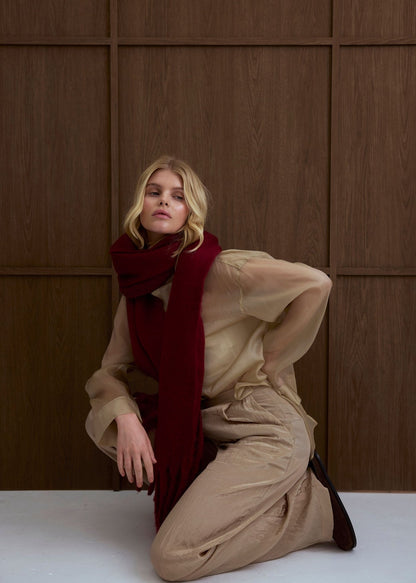 The Reykjavik Scarf – Burgundy