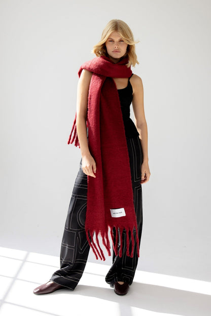 The Reykjavik Scarf – Burgundy