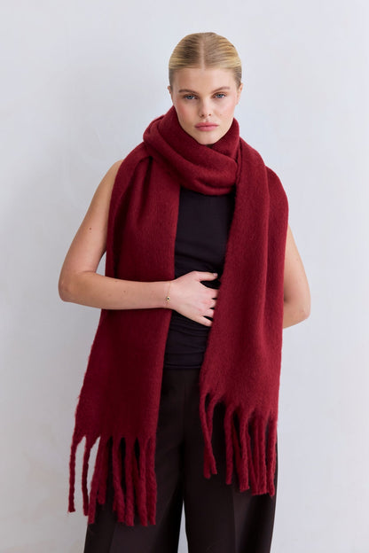 The Reykjavik Scarf – Burgundy