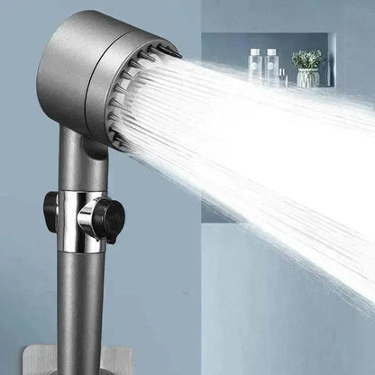The Third Gear Adjustable Strong Supercharged Shower Head Household Bath Shower Hose Shower Head