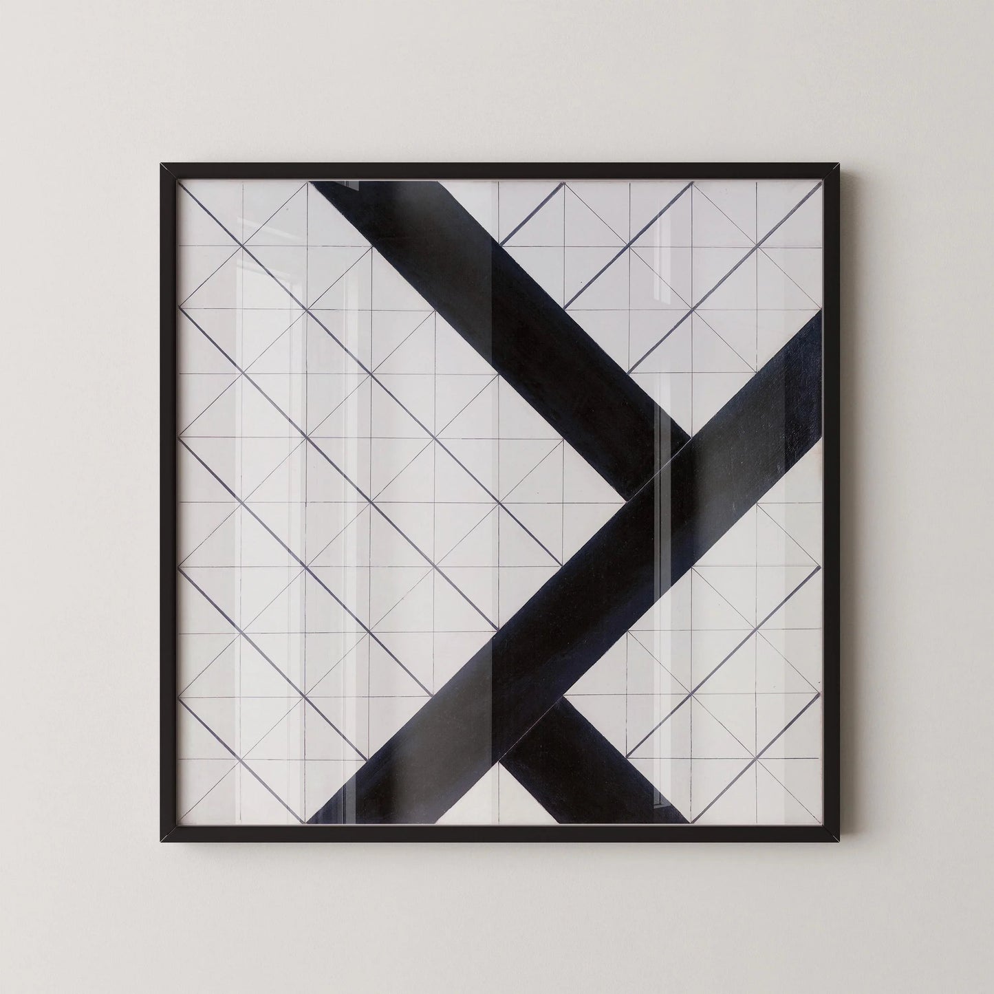 Theo van Doesburg Counter-Composition VI Print: Bauhaus Modern Art (Framed Available)