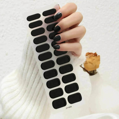 Thermal Semi-curing Nail Beauty Full Stickers Phototherapy Gel Semi Cured Gel Nail Sticker