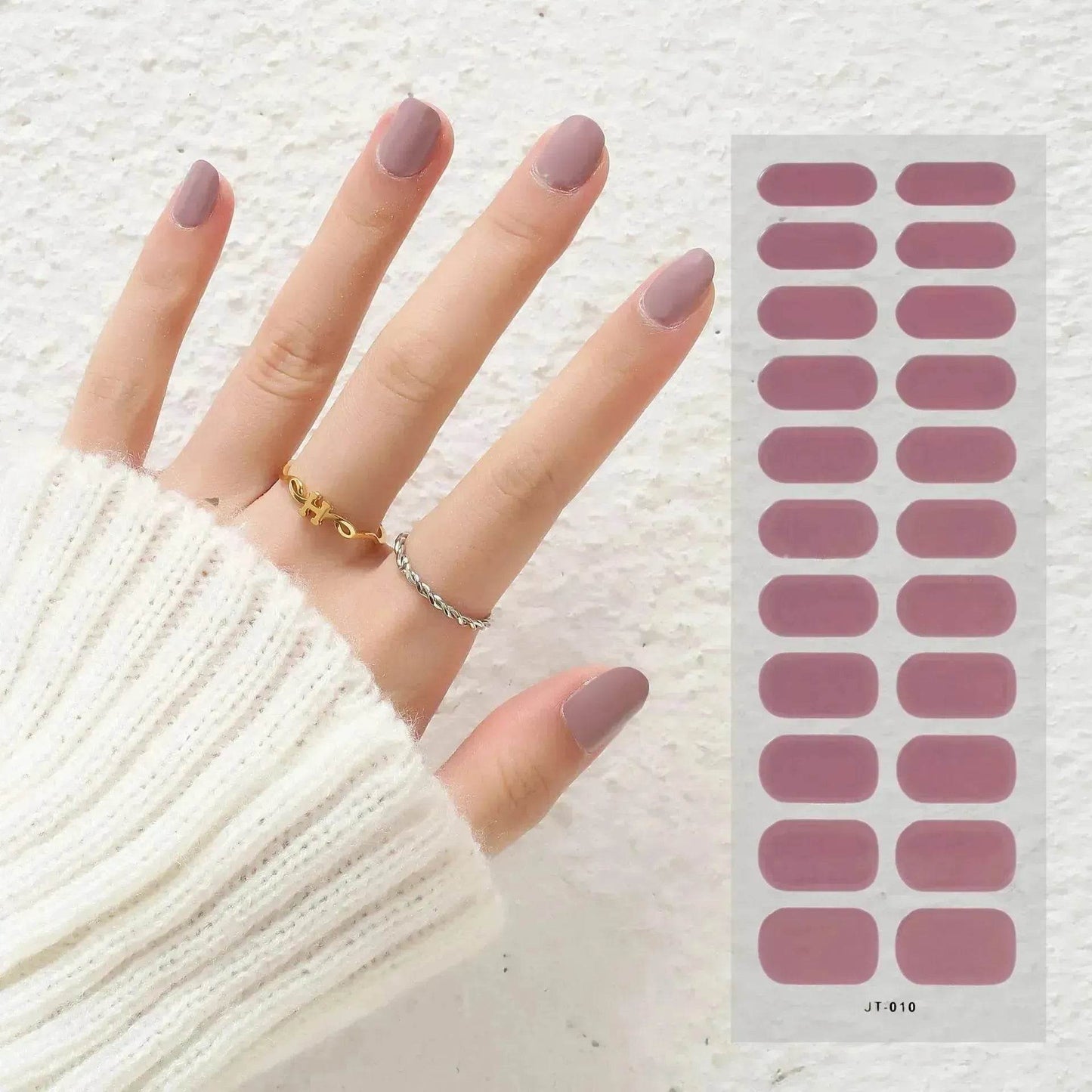 Thermal Semi-curing Nail Beauty Full Stickers Phototherapy Gel Semi Cured Gel Nail Sticker