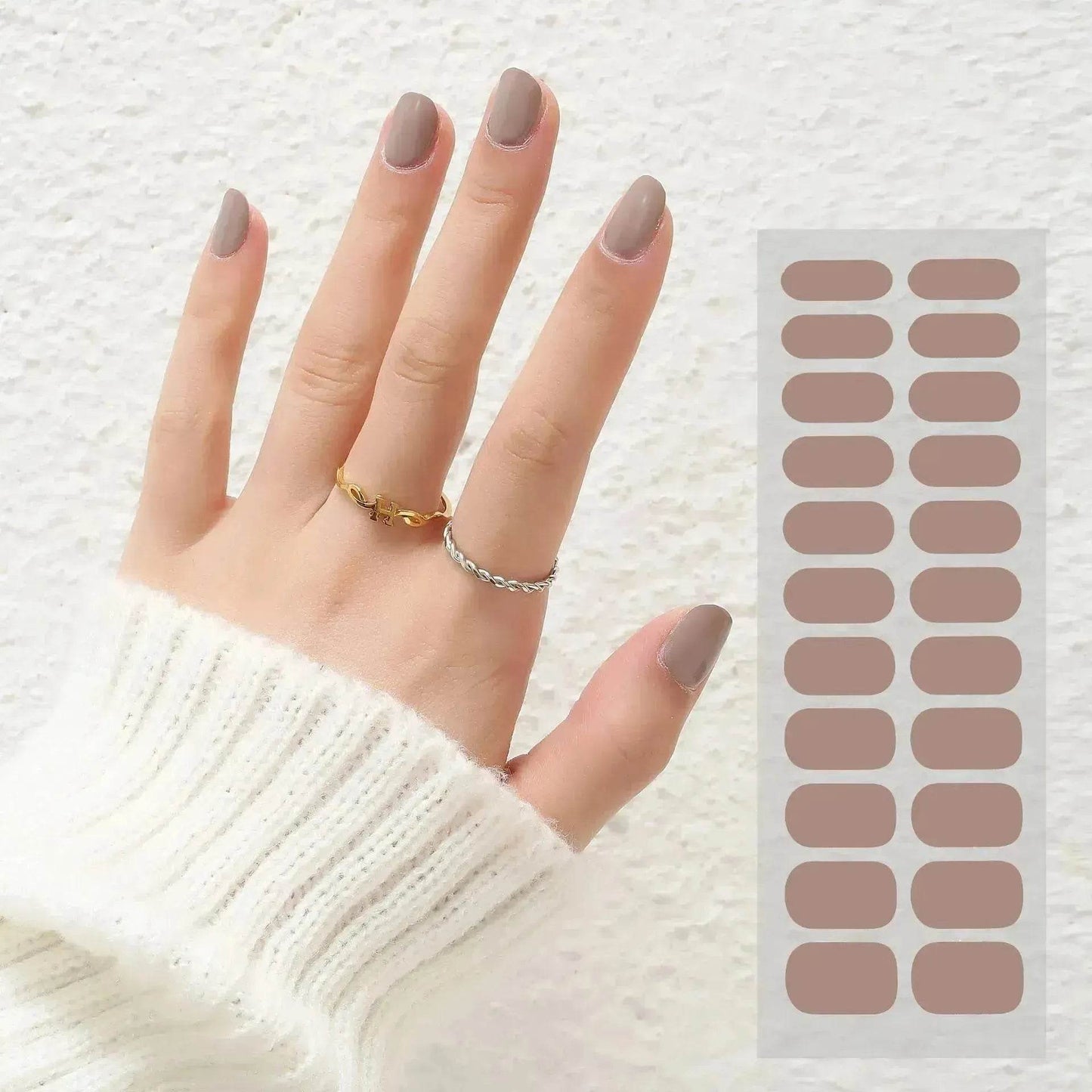 Thermal Semi-curing Nail Beauty Full Stickers Phototherapy Gel Semi Cured Gel Nail Sticker