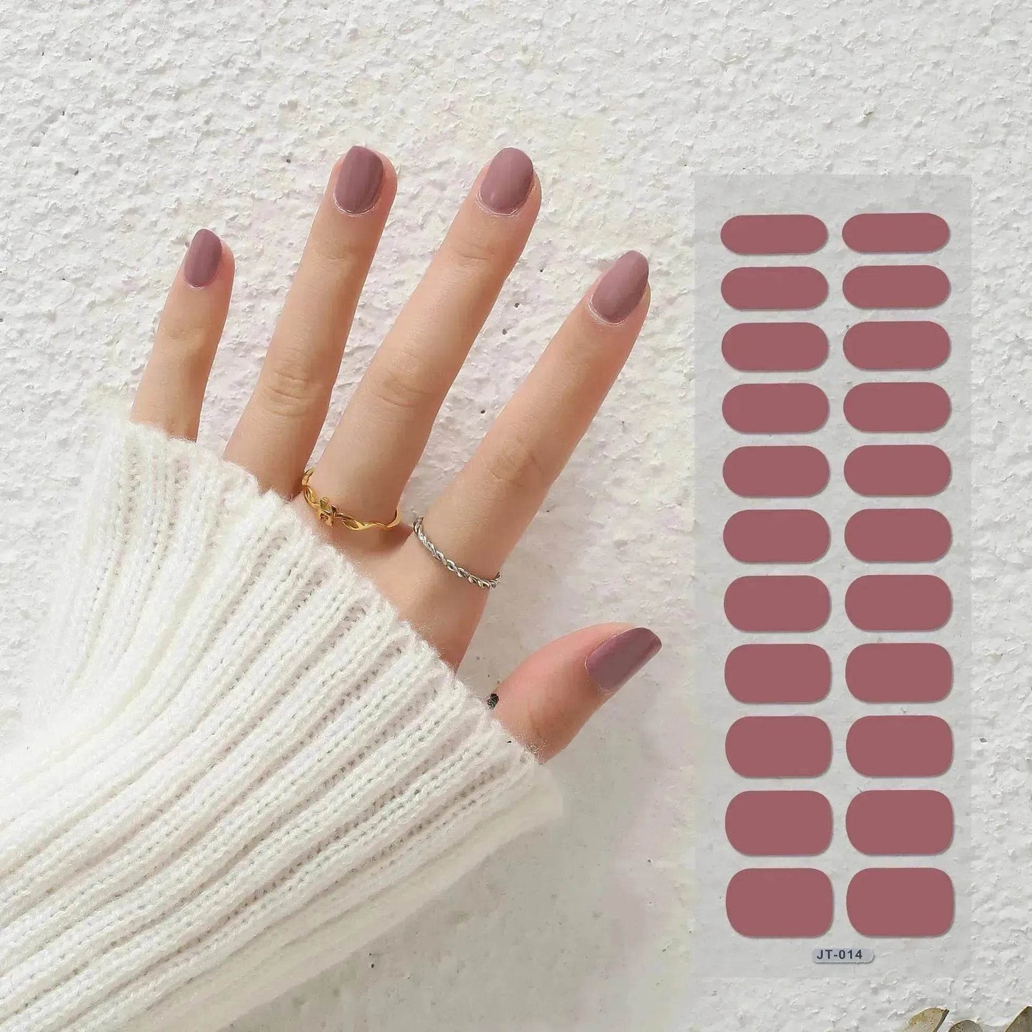 Thermal Semi-curing Nail Beauty Full Stickers Phototherapy Gel Semi Cured Gel Nail Sticker