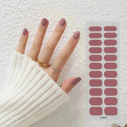 Thermal Semi-curing Nail Beauty Full Stickers Phototherapy Gel Semi Cured Gel Nail Sticker