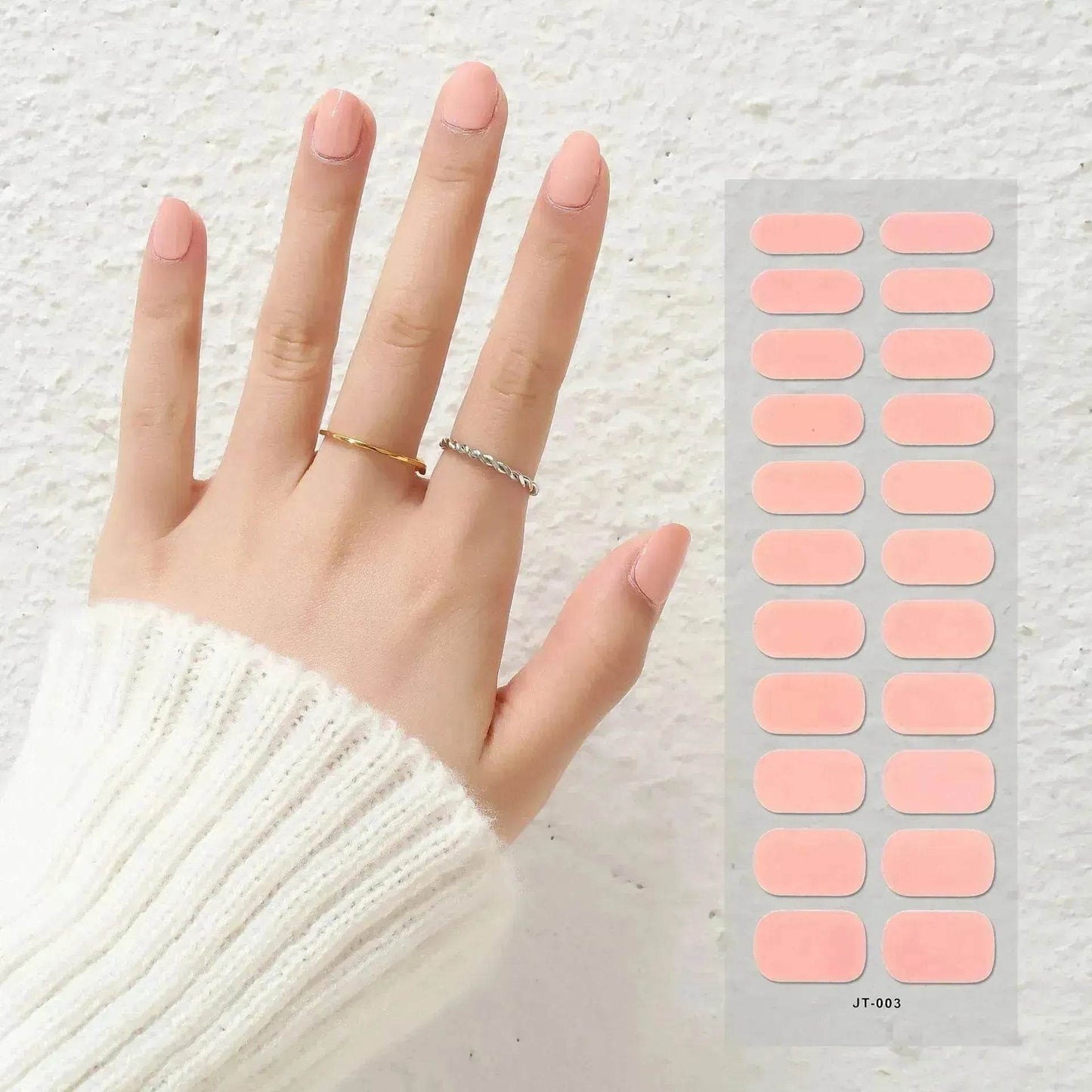 Thermal Semi-curing Nail Beauty Full Stickers Phototherapy Gel Semi Cured Gel Nail Sticker