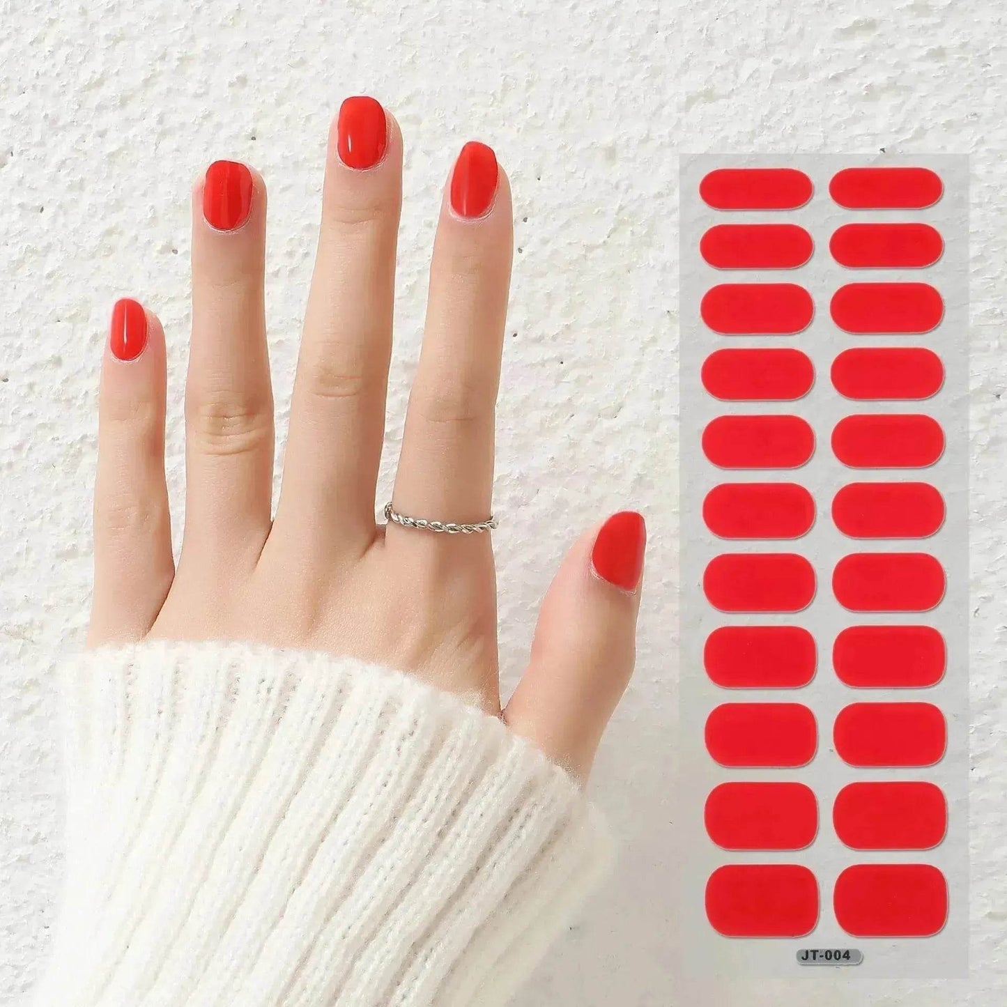 Thermal Semi-curing Nail Beauty Full Stickers Phototherapy Gel Semi Cured Gel Nail Sticker