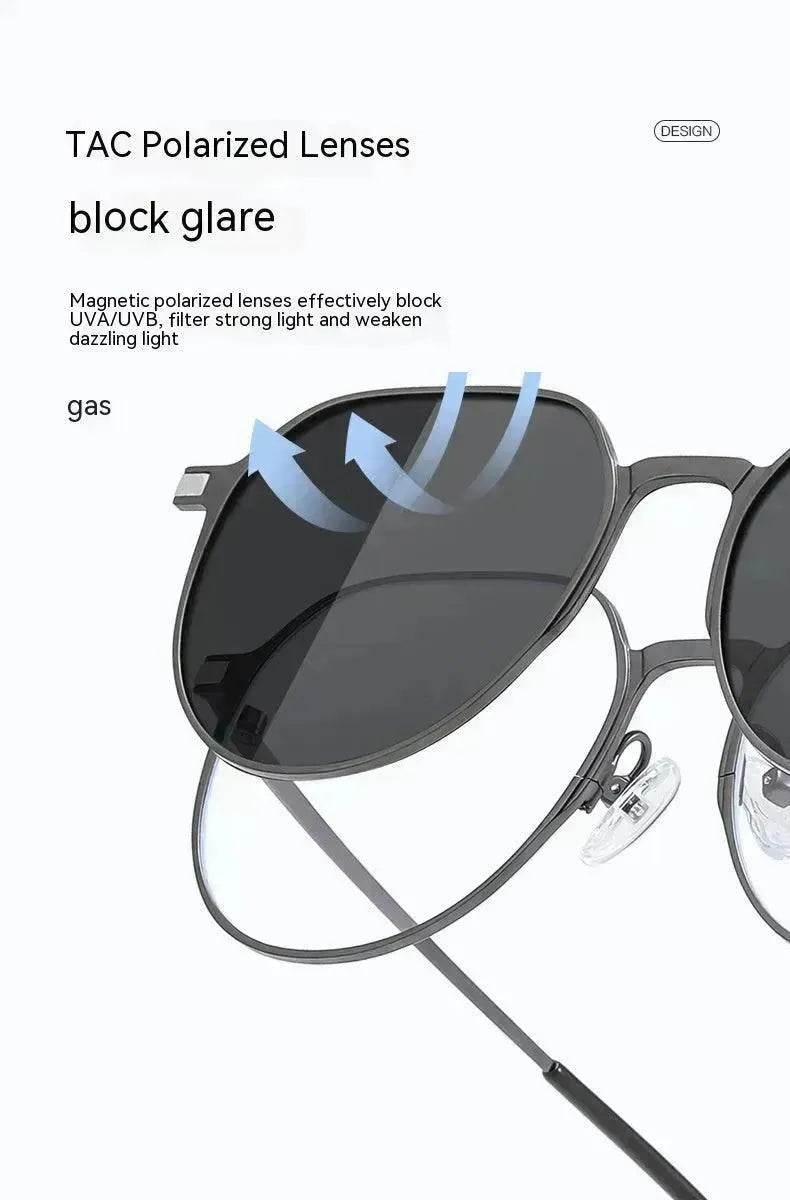 Three-in-one Polarized Sunglasses Magnetic Suction