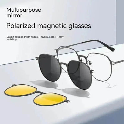 Three-in-one Polarized Sunglasses Magnetic Suction
