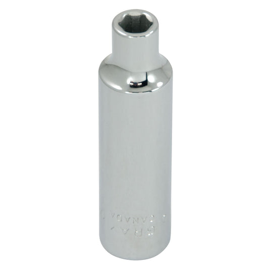 Socket, 3/4", 3/8" Drive, 6 Points, Deep