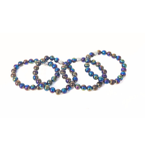 Titanium Obsidian Gemstone Bracelet - The Stone of Protection