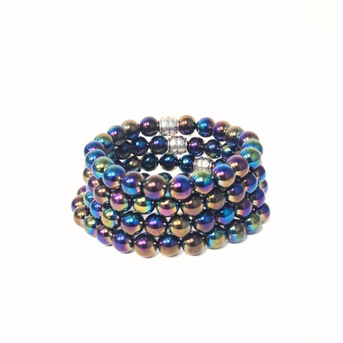 Titanium Obsidian Gemstone Bracelet - The Stone of Protection