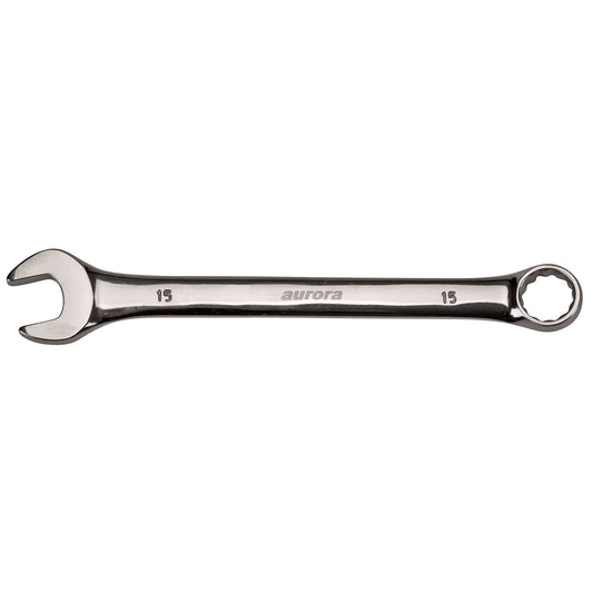 Combination Wrench, 12 Point, 21 mm, Chrome Finish