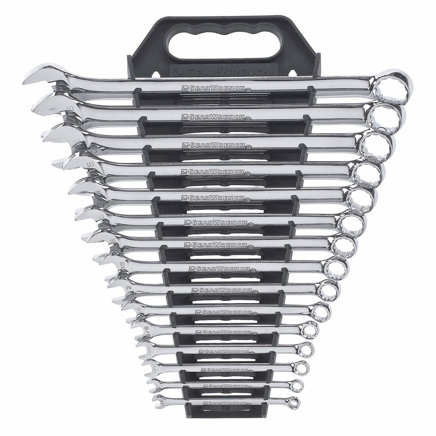 12-Point Long Pattern Wrench Set, Combination, 15 Pieces, Imperial
