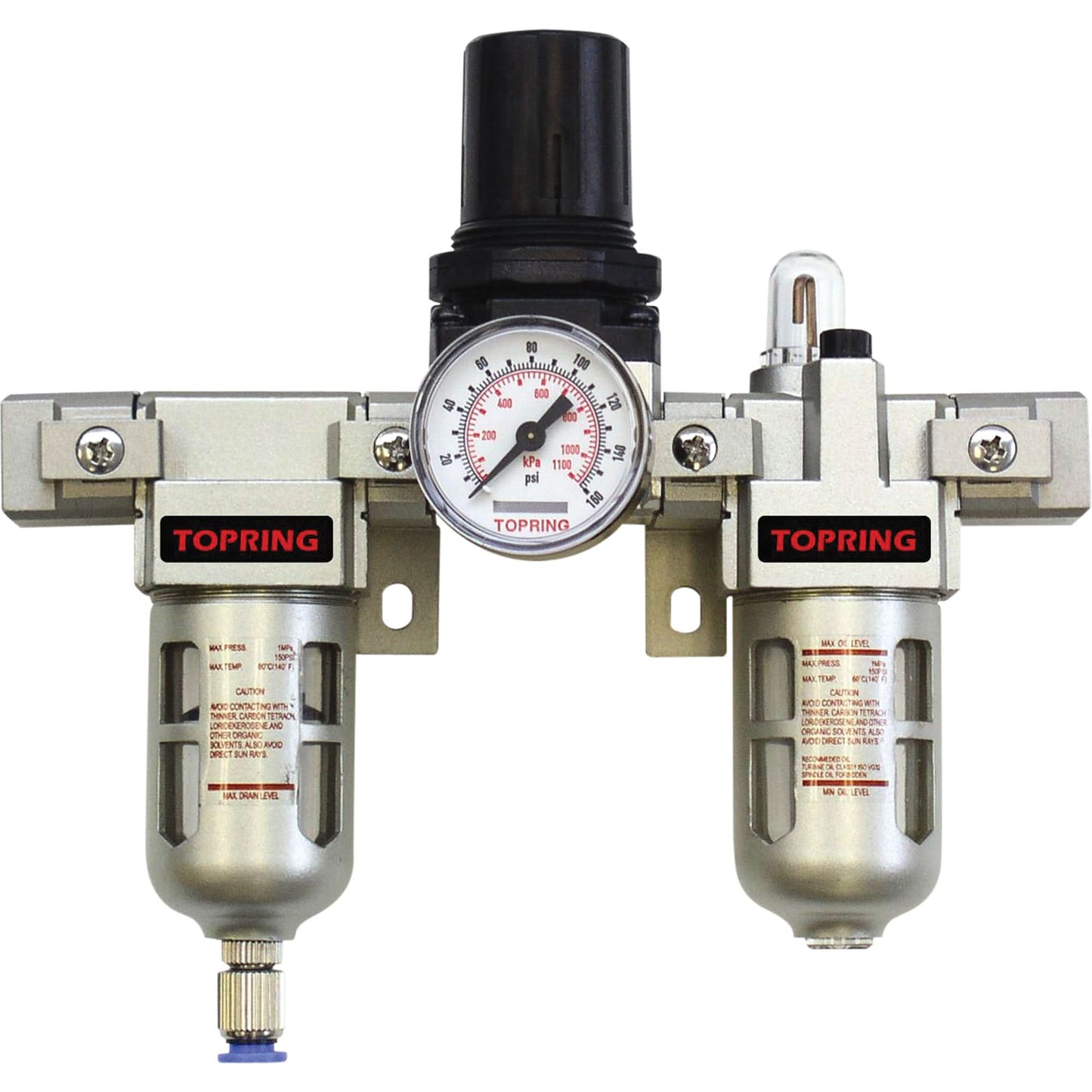 Airflo Modular Filter/Regulator & Lubricator (Gauge Included), 1" NPTF