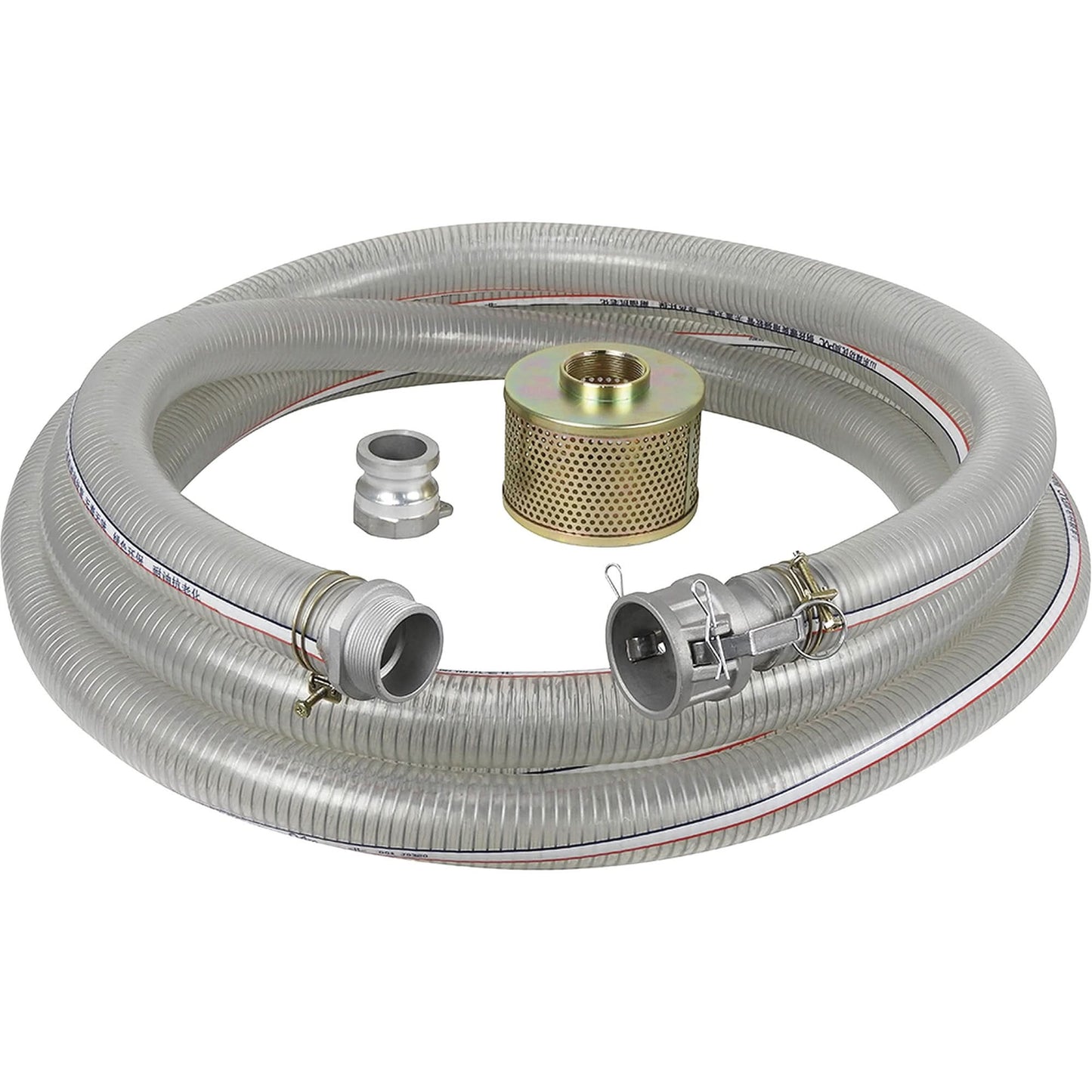 Reinforced Suction Hose Kit for Water Pump, 3" x 300"