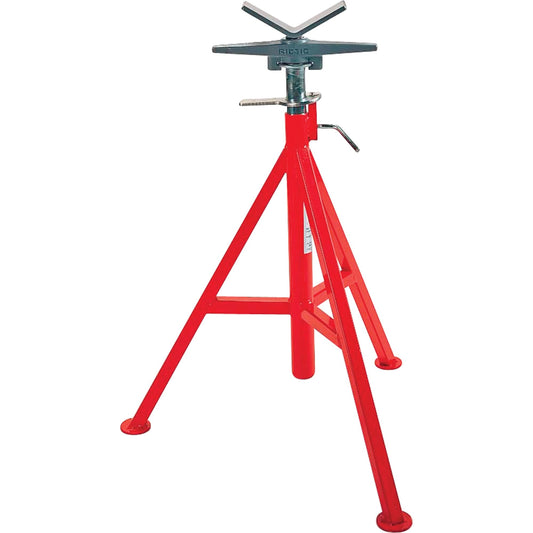 Support de tuyau réglable en V #VJ-99, réglage de la hauteur 71-132 cm, capacité de tuyau max. 12", capacité de charge max. 2500 lbs.
