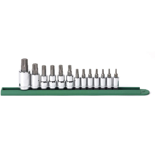 Bit Socket Set, Torx®, 1/2"/1/4"/3/8" Drive, 13 Pcs