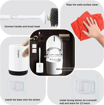Toilet Spray Cleaner Home Fashion Simple Toilet Cleaning Brush Set