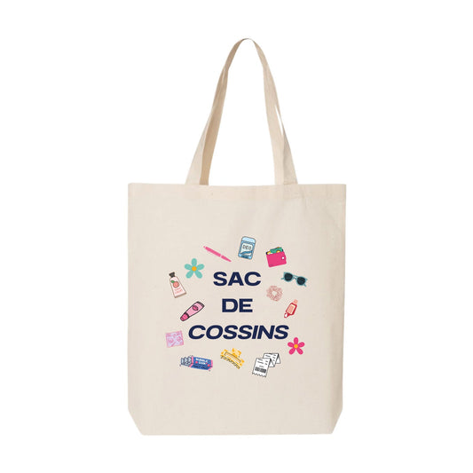 Printed tote bag "Sac de cossins"