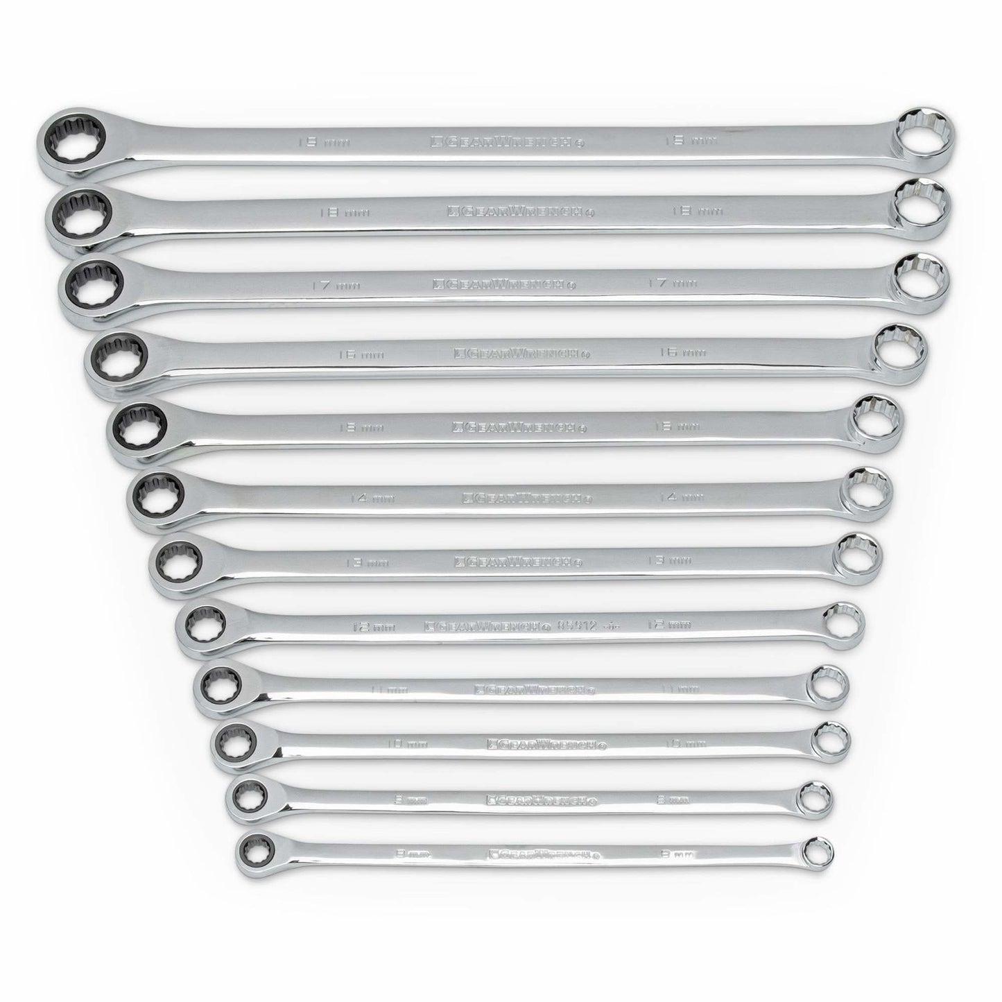 72-Tooth 12 Point XL GearBox™ Double Box Wrench Set, Ratcheting Box, 12 Pieces, Metric