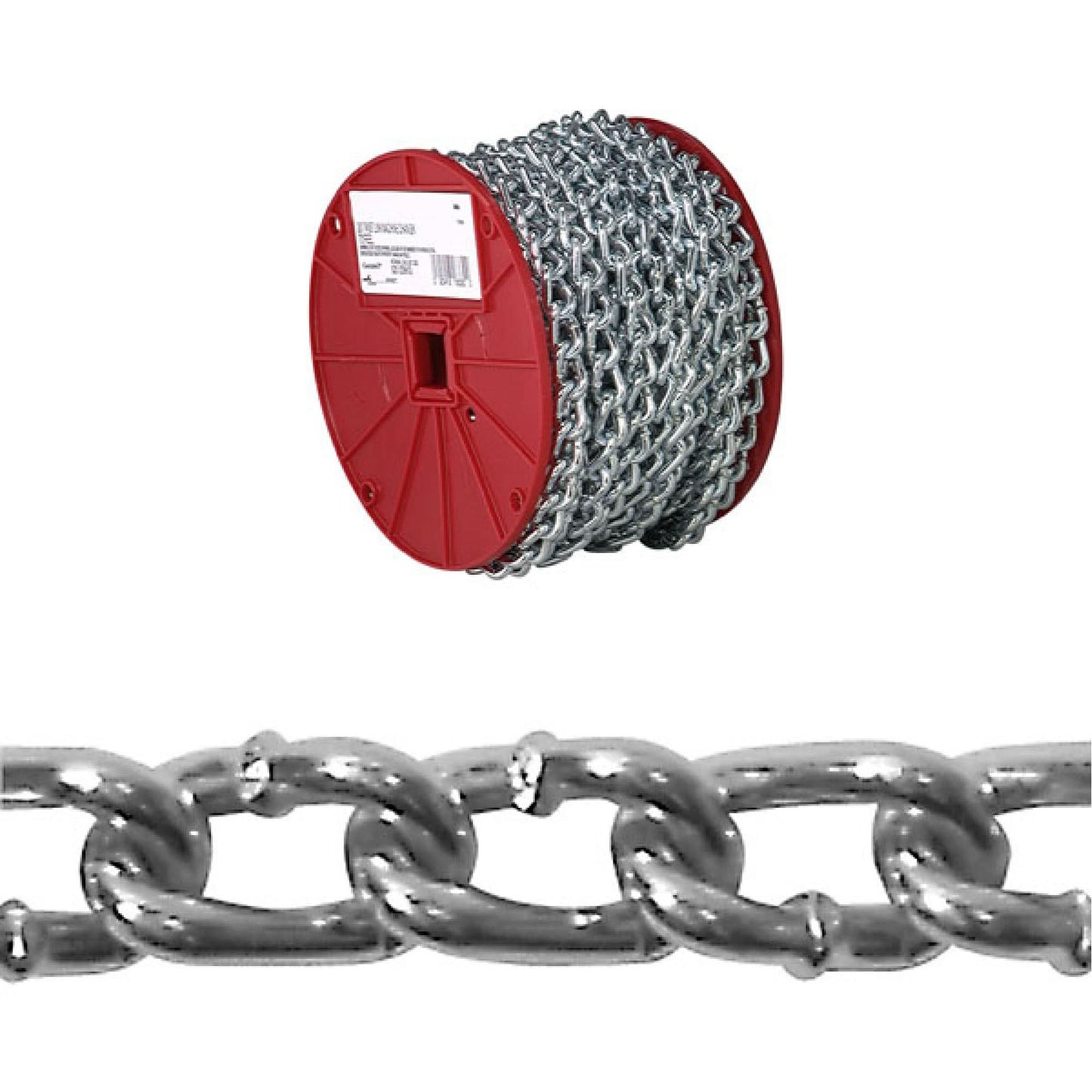 Chaîne d'attache Twist Link, Acier à faible teneur en carbone, #2 x 38,1 m (125 pi) L, 140,6 kg (310 lb) Capacité de charge