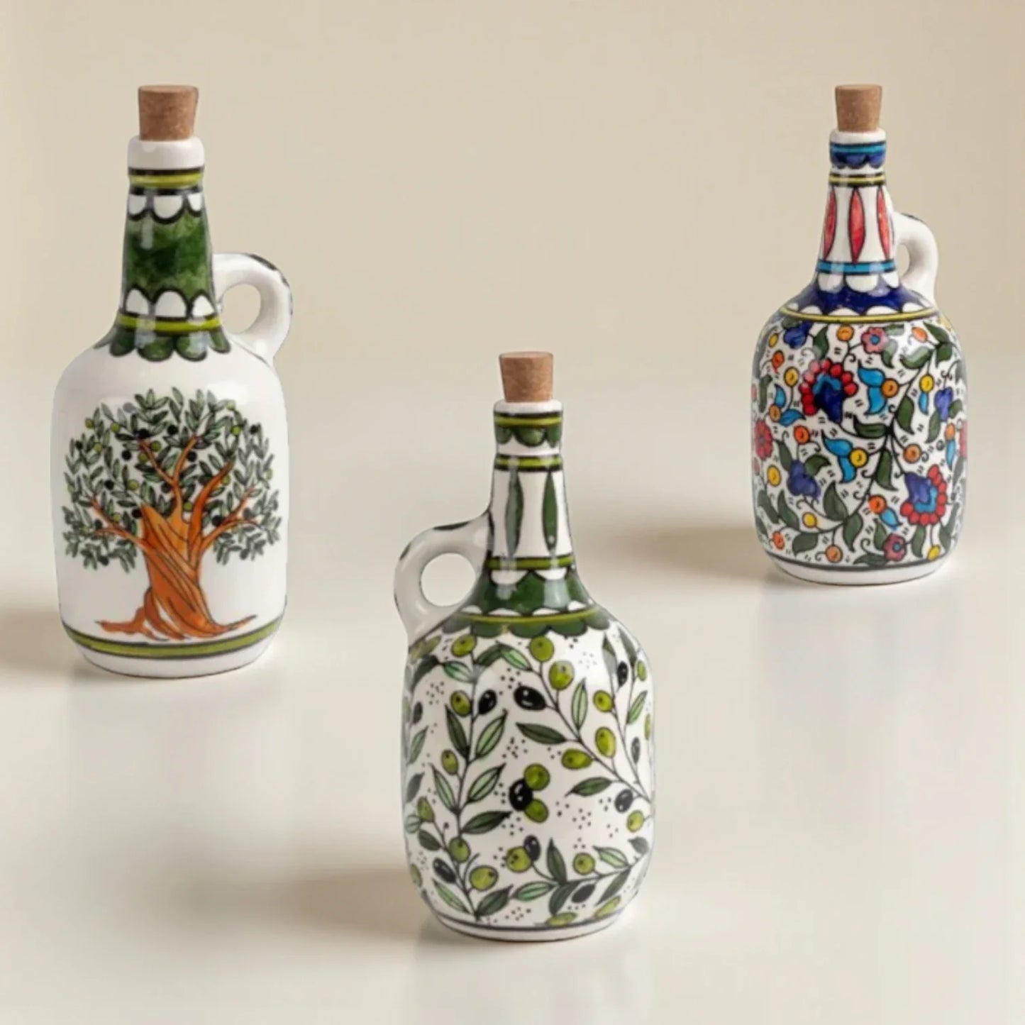 Ceramic Oil Bottle 12x12x25  cm