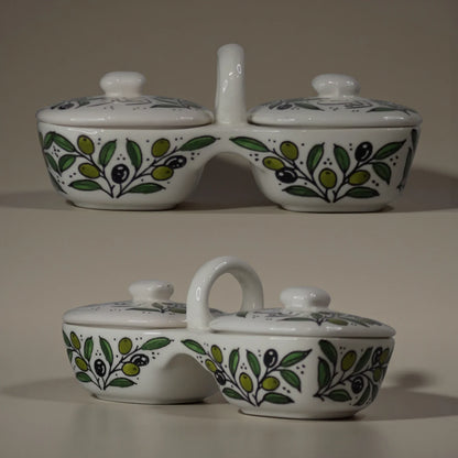 Olive Oil and Zaatar Plates Set 12×11.5×23.5 cm