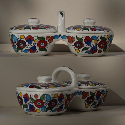 Olive Oil and Zaatar Plates Set 12×11.5×23.5 cm