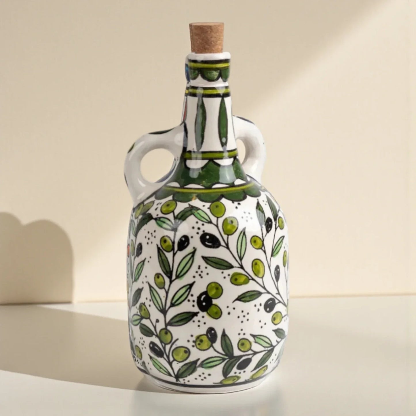 Ceramic Oil Bottle 12x12x25  cm