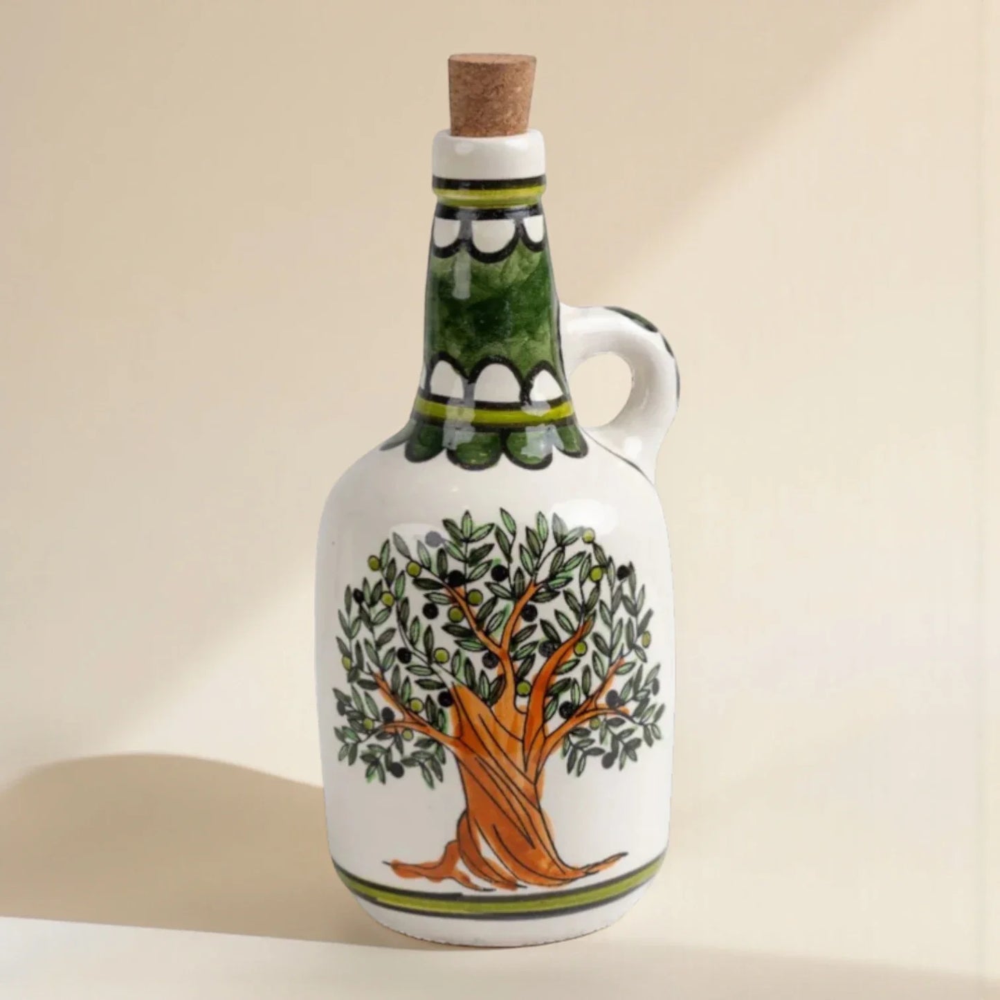 Ceramic Oil Bottle 12x12x25  cm