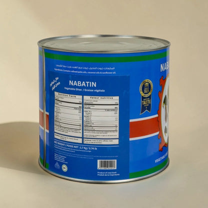 Nabatin Vegetable Ghee 1.7kg / 15kg – Plant-Based Butter for Baking & Cooking