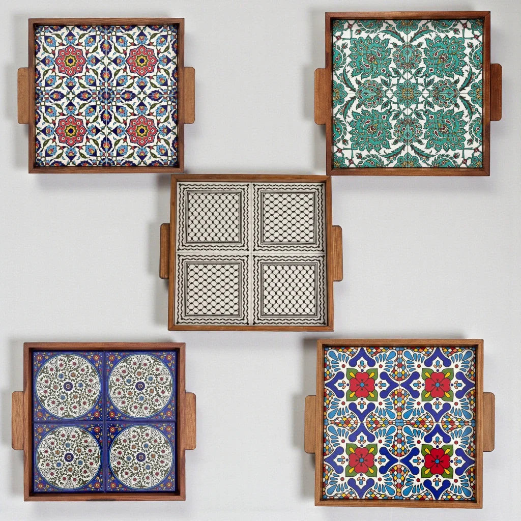 Palestinian Food Tray square 30x30x3 cm