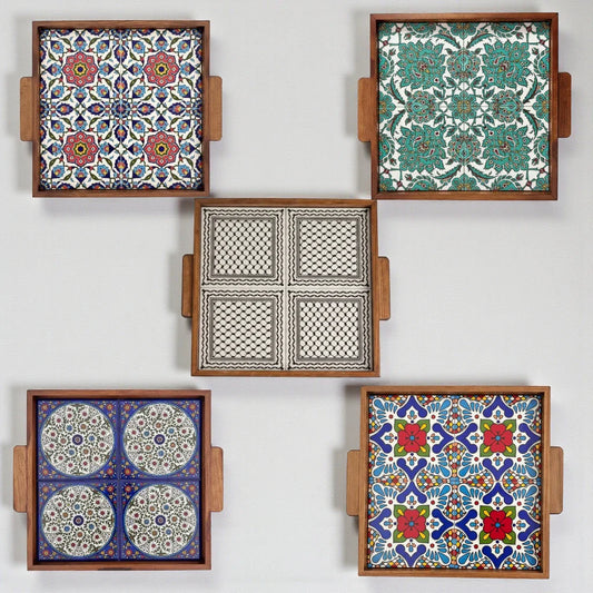 Palestinian Food Tray square 30x30x3 cm