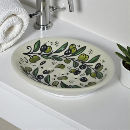 Ceramic Soap Holder with Drainage  (11 cm× 14.3 cm× 3 cm)