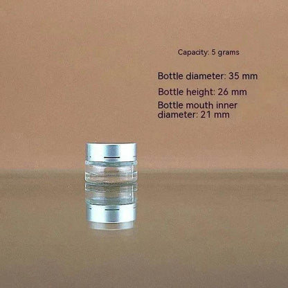 Transparent Face Cream Bottle Glass Cosmetics