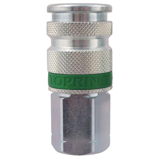 Quiksilver Ultraflo 1/4" Female Interchange Coupler, Steel