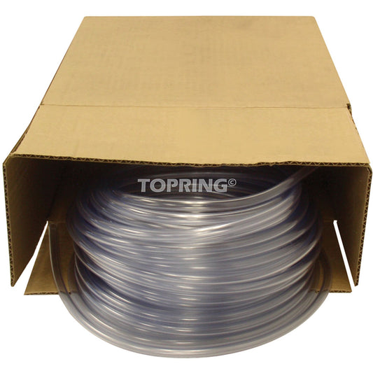 Tuyau, air/eau, 0,625" DE x 100' L, PVC, transparent, 30 PSI à 20°C