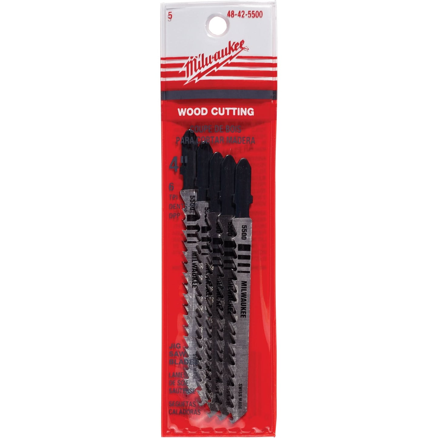 Jigsaw Blade, Bi-Metal, T-Shank, 4" L, 6 TPI