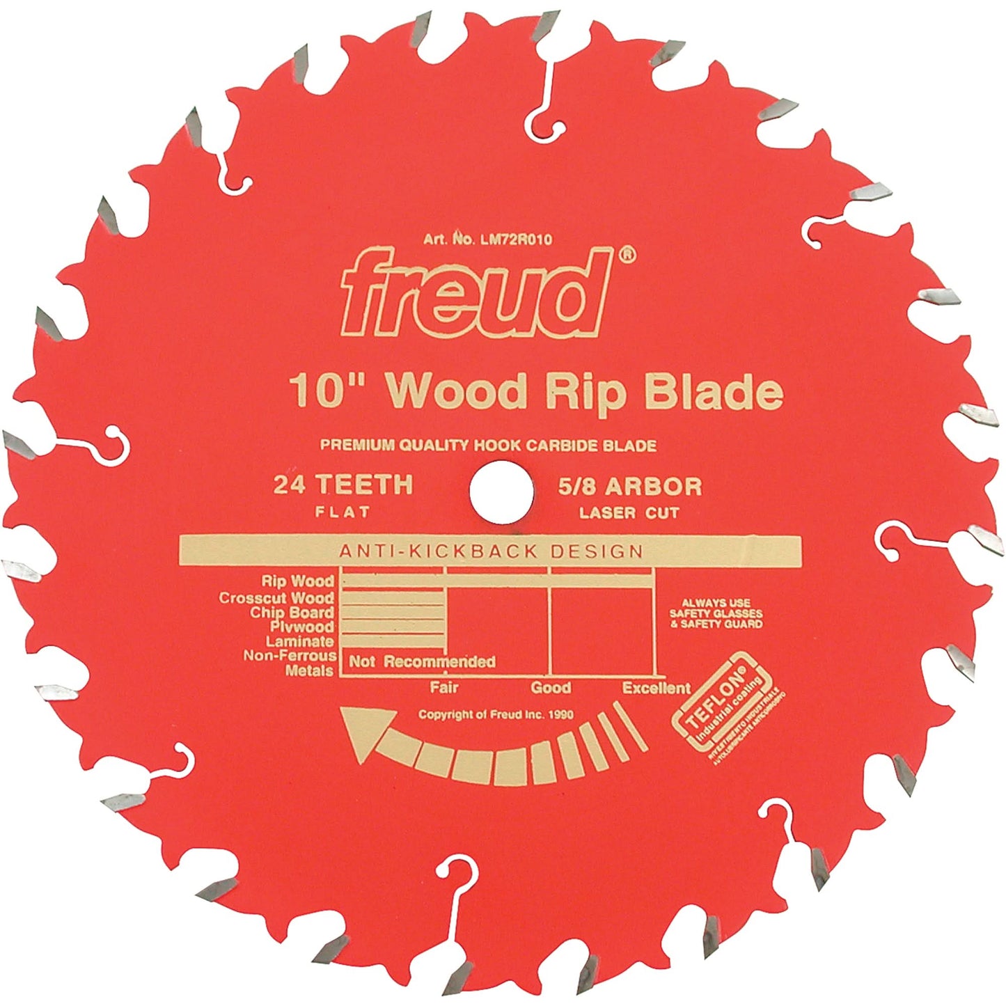 TCS Ripping Industrial Blades, 10", 24 Teeth, Wood Use