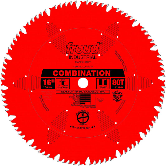 TCS Industrial Saw Blade - General Purpose, 16", 80 Teeth, Wood Use