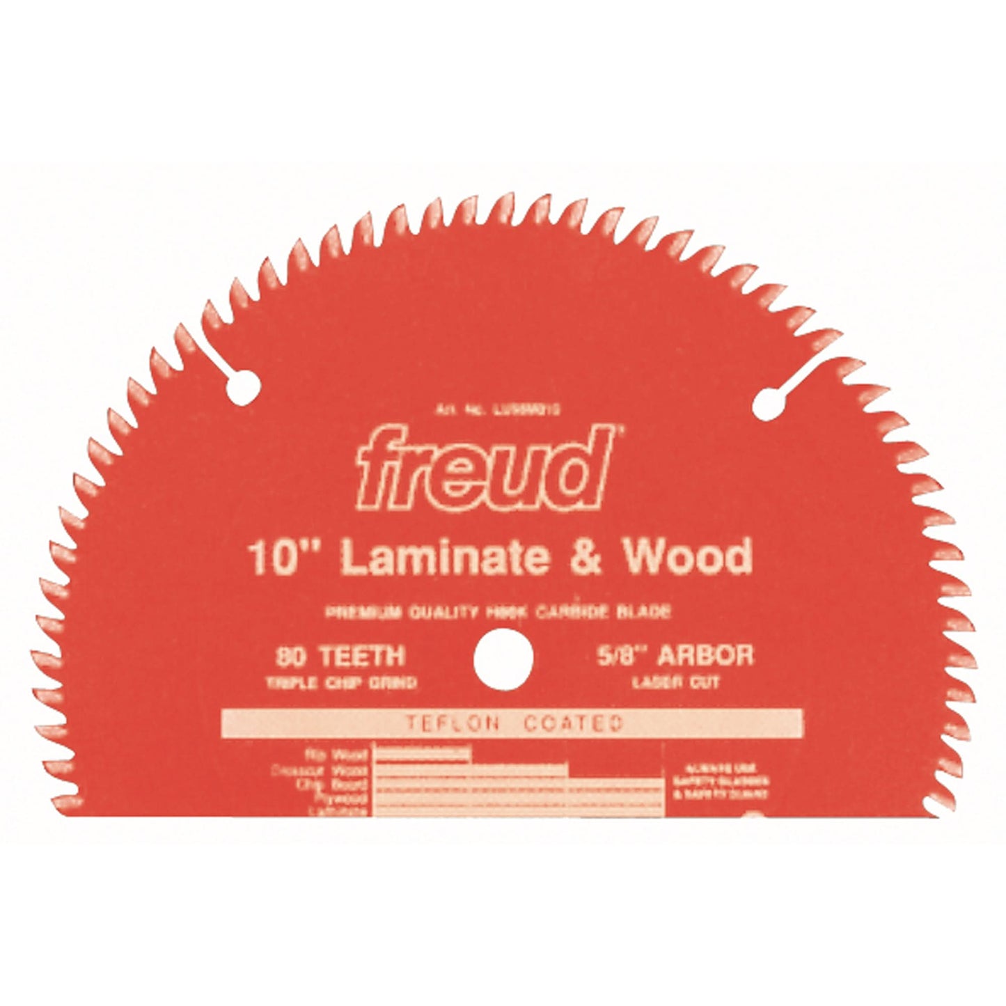 TCS Chipboard Industrial Blades, 10", 80 Teeth, Laminate Use