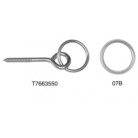 Anneau soudé Campbell®, 1-1/4 po, nickelé