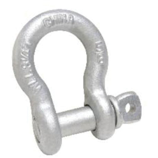 Anchor Shackle, 3/16", Screw Pin, Hot Dip Galvanized