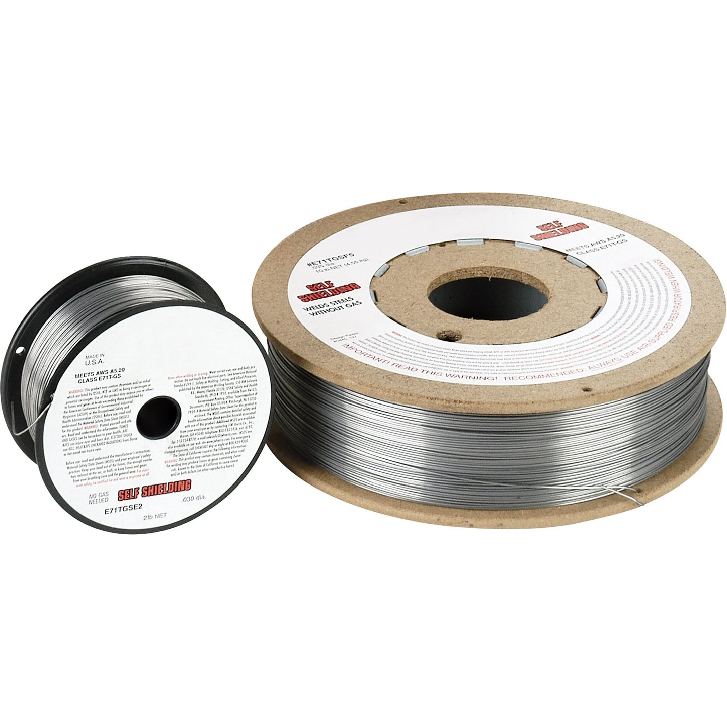 Self-Shielding Mild Steel Flux-Cored Welding Wire, 0.030" Dia., E71TGS, 10 lbs.