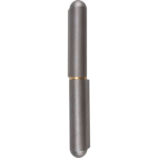 Weld-On Hinge, 0.906" Dia. x 7.874" L, Mild Steel w/Fixed Steel Pin