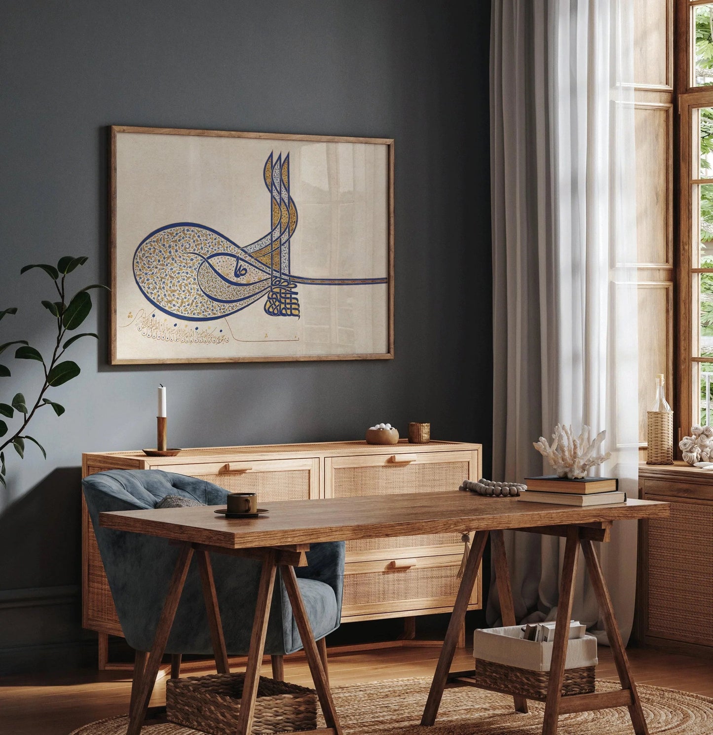 Tughra of Sultan Suleiman | Ancient Arabic Calligraphy Art (available handframed or unframed)