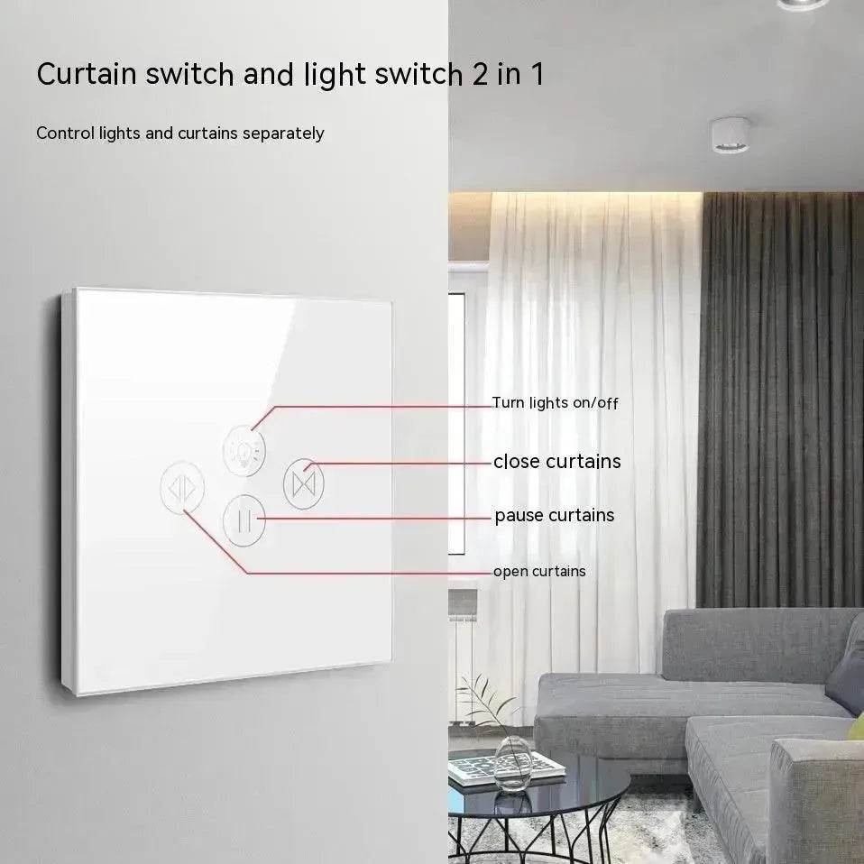 Tuya Smart WiFi Roller Shutter Curtain Light Wall Switch Voice Control Work With Alexa